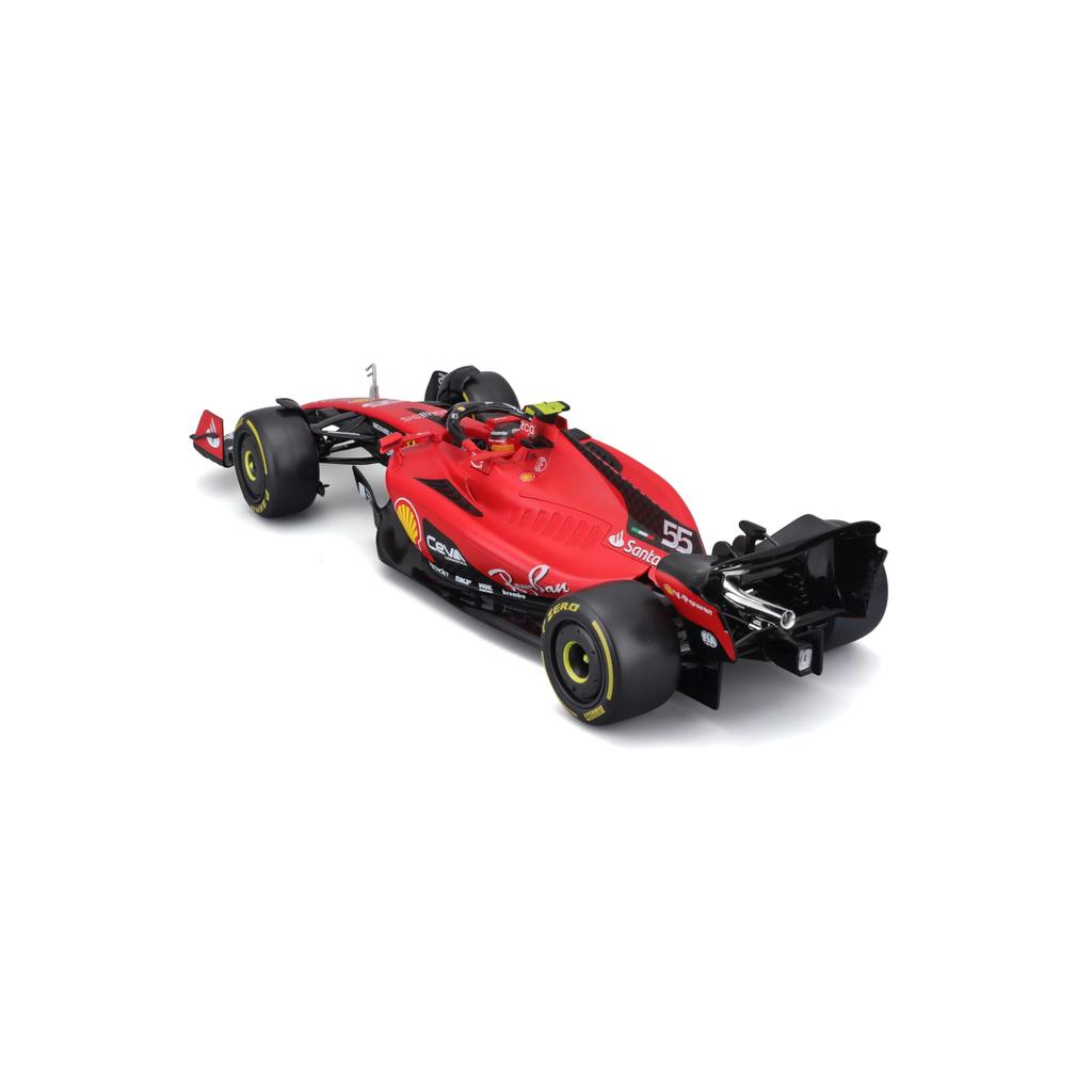 BBURAGO Scale Ferrari Sainz 2023 Red 1/18 SF-23 C. #55 BR-18-16812CS