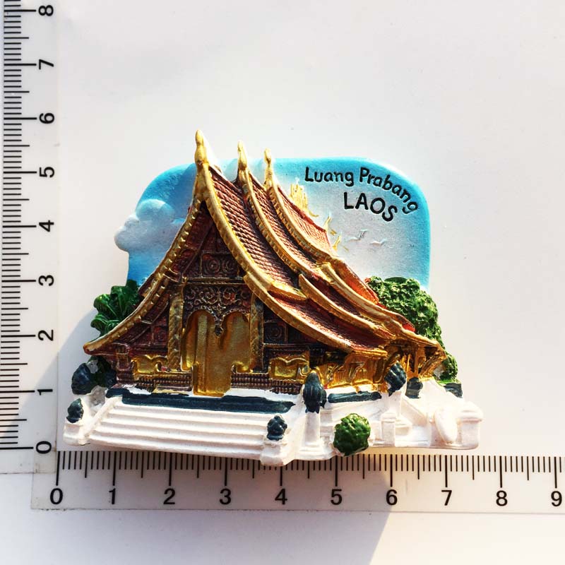 

Laos Travelling Fridge Magnets Luang Prabang Vang Vieng Tourism Souvenirs Fridge Stickers Wedding Gifts Magnetic Stickers