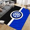 Inter Milan Printed Carpet, Home Sofa Decoration for Living Room & Bedroom, Non‑Slip Play Flannel Floor Mat for Game Room
