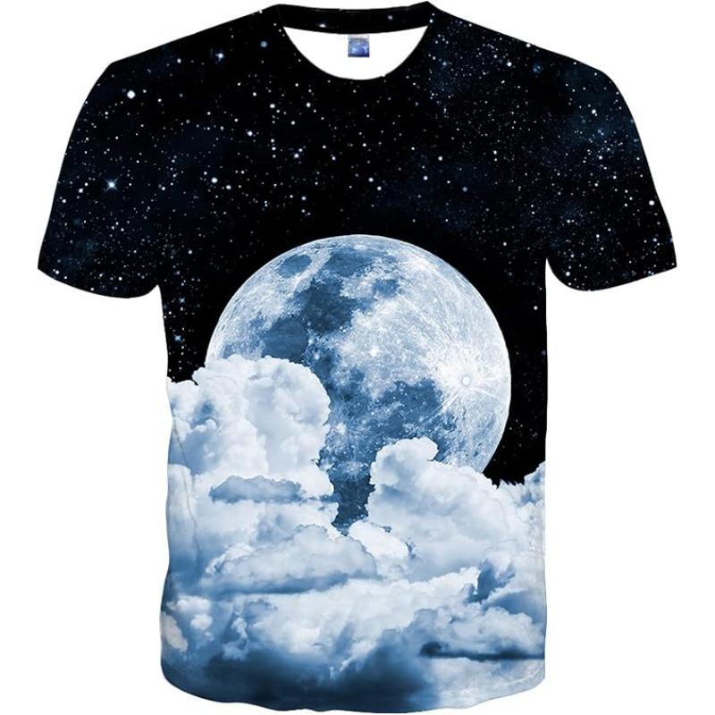 Casual Design 3D Printed Short Sleeve Men T Shirts Tees Summer 3D Digital Printed Men's Clothing Wear Fashion