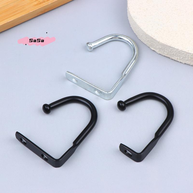 S-Iron Hooks Single Ceiling Prong Hook Kitchen Closet Wall Mount Clothes Keys Hanger Heavy Duty Multi-Purpose Storage Hook