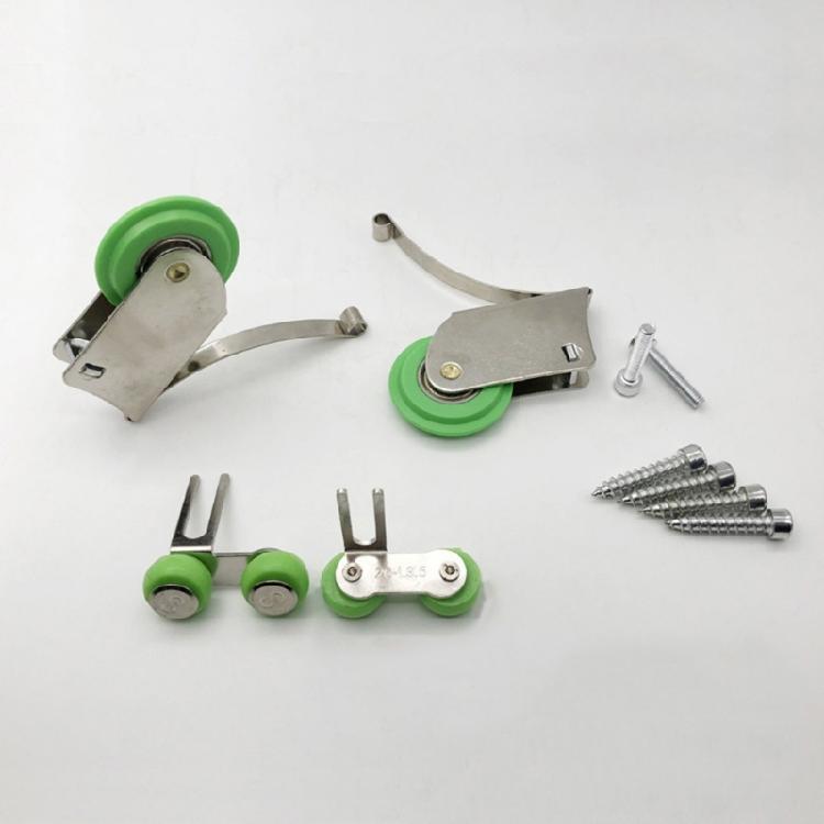 Nylon Wardrobe Rollers Sliding Door Rollers Cabinet Door Gliders set for Smooth & Quiet  Door Operate In Homes Or Office