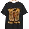Tung Tung Sahur Baseball Meme Shirt, Funny Graphic Tee