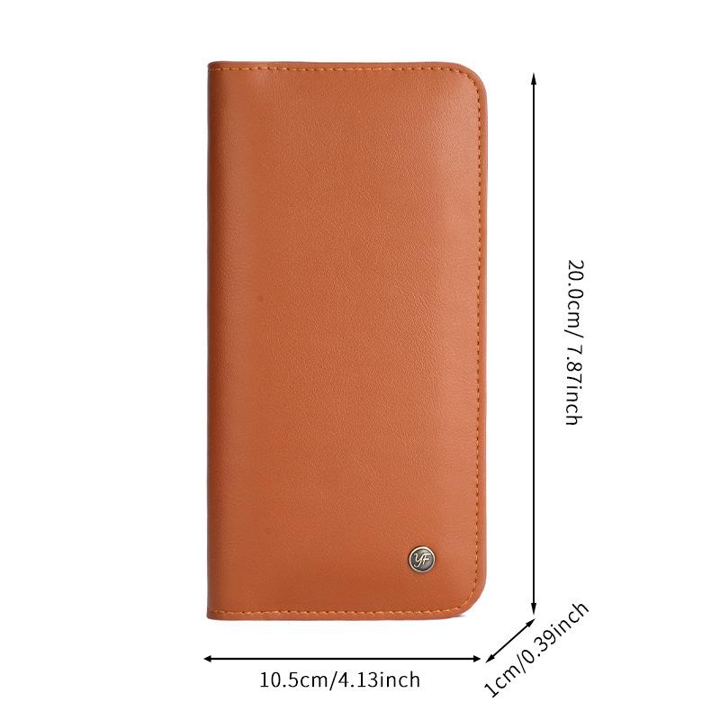 Apple iPhone 17 Promax Phone Bag OPPO/vivo Samsung Flip Leather Case Card Bag Storage Bag 16/15 Handbag Wallet