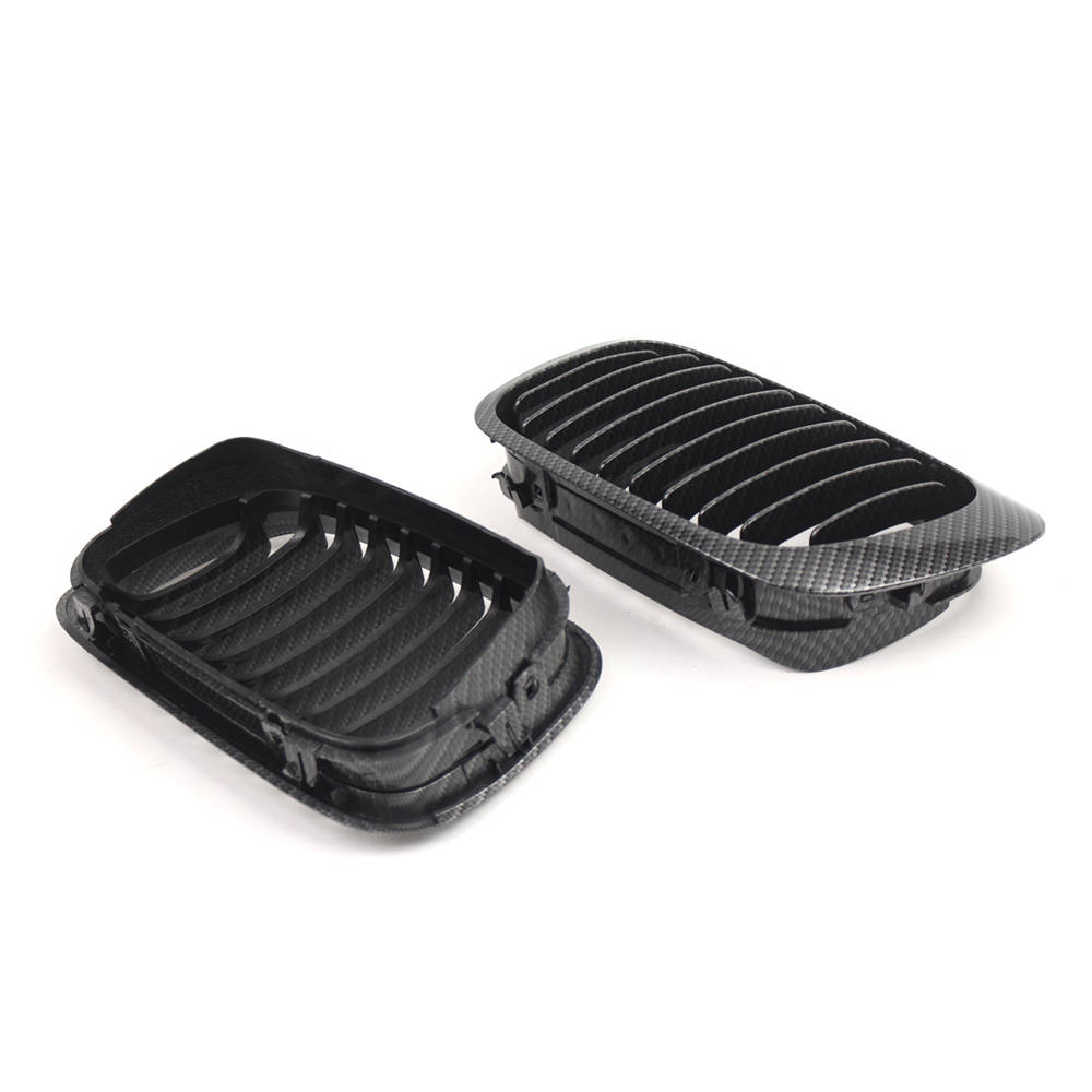 Stoßfänger Nieren Grill Gitter Kohlefaser Für BMW 3er E46 2 Tür M3 1999-2006 Vor-Facelift 51138208685 51138208686