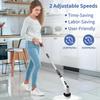 Electric 8-in-1 Spin Scrubber Home Cordless Cleaning Brush 8 Heads 90Mins 3 Size 2 Speeds for Kitchen Bathroom Bathtub Glass Car