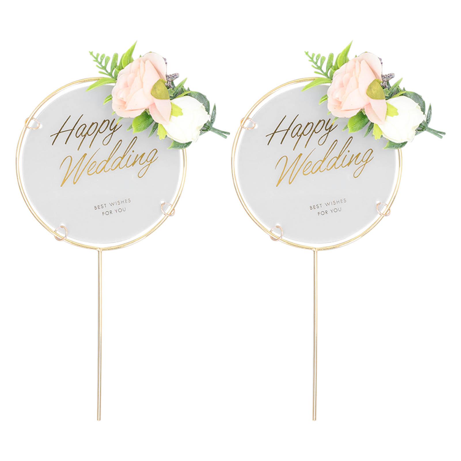 

Круглые изысканные красивые безопасные свадебные топперы для торта, вставки для свадебного торта, для тортов, кексов, стены