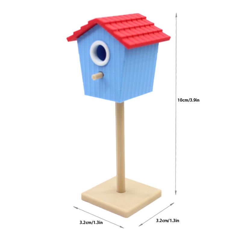 

1:12 Миниатюрный кукольный домик Скворечник Сад Двор Модель Декор Игрушка Аксессуары для кукольного домика