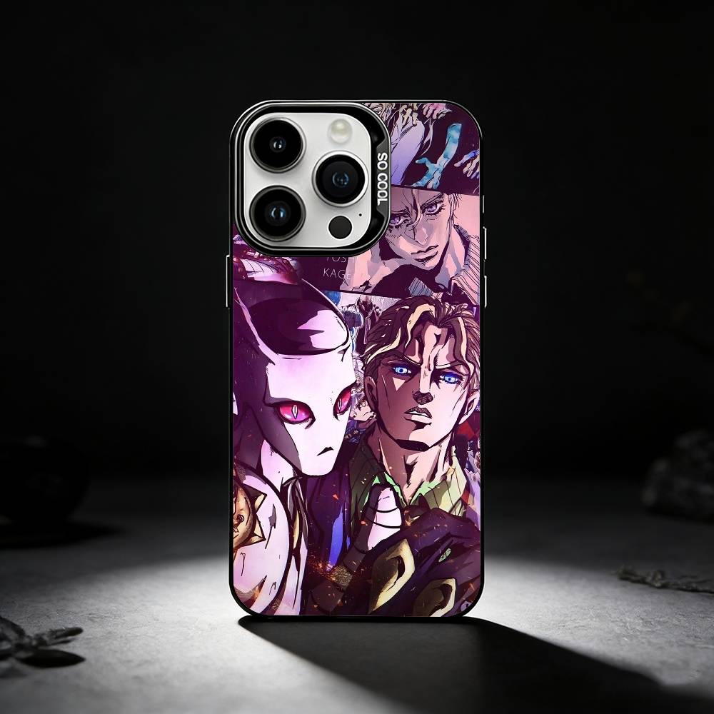 K-Kira Yoshikage Phone Case For iPhone 17,16,15,14,13,12,11 Plus,Pro Max,XS,Colored Silver Phone Case