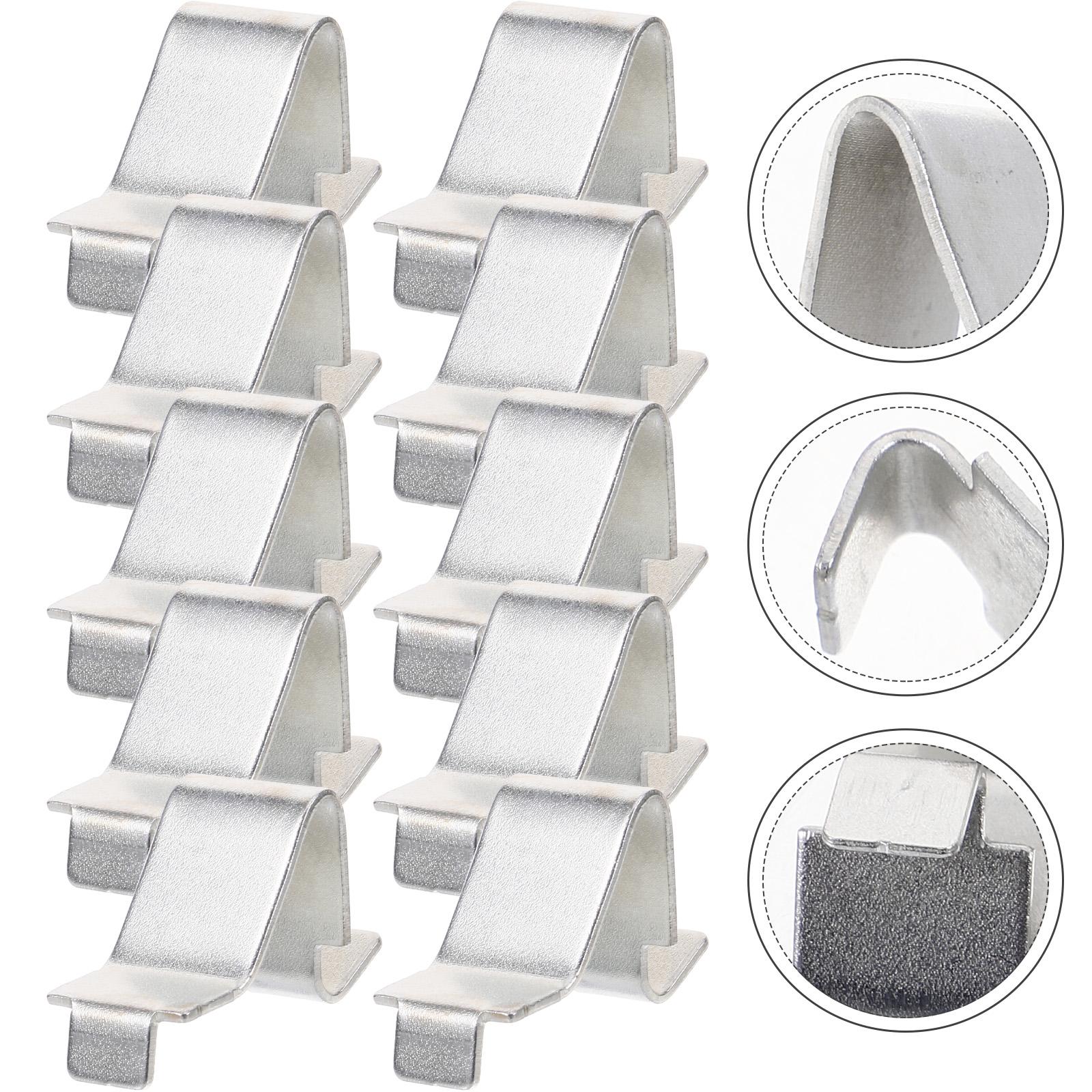 

10pcs Cabinet Shelf Support Snap Iron Accessories File Cabinet Accessories Metal Shelf Brackets Cabinet Shelf Clips Heavy Duty 3.00X2.00X1.40CM