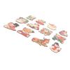36pcs Xmas Hanging Decorations with Ropes Wooden Exquisite Snowman Elk Hanging Ornaments for Xmas