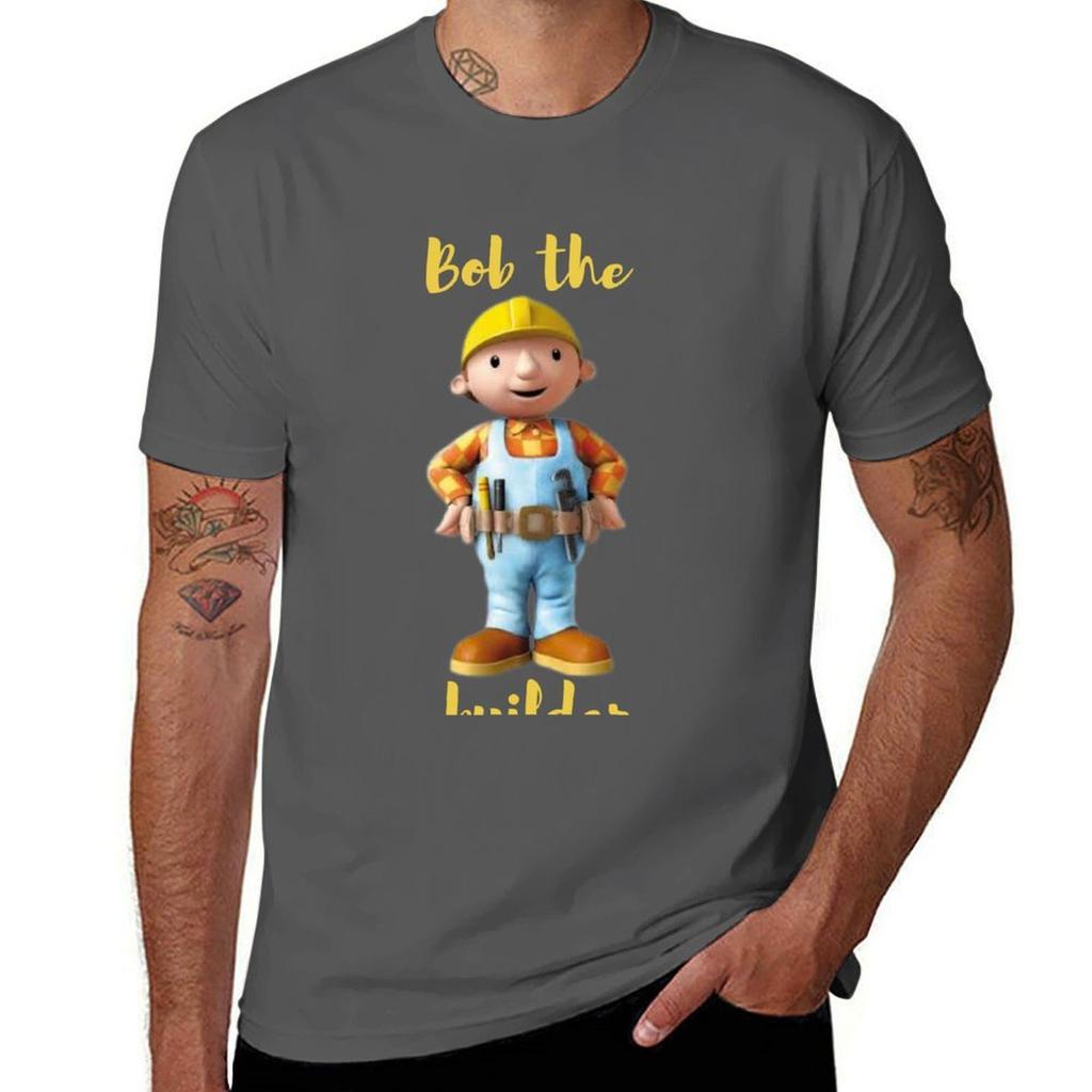 Bob The Builder Tshirt Anime Tshirt T Shirts For Unisex Cotton Soft Tshirt