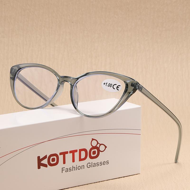 Anti Blue Light Cat Eye Women Reading Glasses Plastic Presbyopia Hyperopia Men Reading Eyewear Eyeglasses +1.0 +1.5 +2.0 +2.5