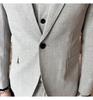 Men's Slim Fit Spring Suit Set with Peak Lapel and Solid Color Formal Wear