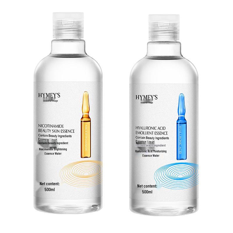 Hyaluronic Acid Hydrating Ampoule Essence: Nourishing and Rejuvenating Skin Toner, Large Bottle.