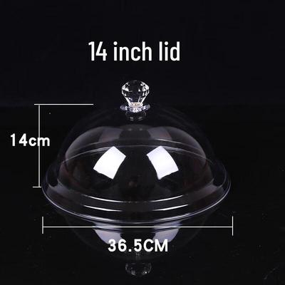 Transparent Plastic Food Cover & Display Dome (2-Pack)