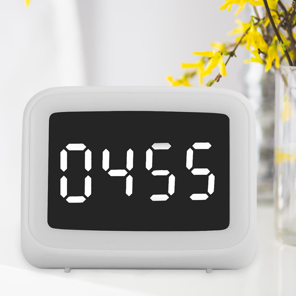 BT511Speaker Portable Bluetooth 5.0 Wireless FM Speaker with LED Time DisplayClock Alarm Loudspeaker Night Light
