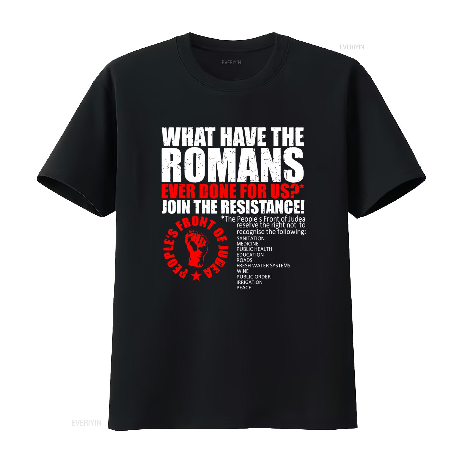 

Peoples Front Of Judea T Shirt Roman Resistance Symbol Fun vintage Washed graphic streetwear Soft fashion Stylish Slightly 4XL
