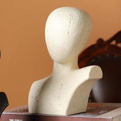 Abstract Human Figure, Head, Resin Statue, Table Decoration, Living Room, Desk, Bust, Sculpture,
