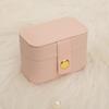 Pu Leather Girl Portable Mini Jewelry Earrings Stud Earrings Jewelry Box Organizer