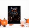 DIY Diamond Painting Owl In A Wheelchair Cross Stitch Kit Mosaic Art Diamond Painting Full Circle/Square Diamond Home Decoration