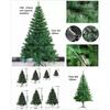 Künstlicher Weihnachtsbaum. Wirtschaftlicher künstlicher Weihnachtsbaum, PVC-Blattbaum, grüner Weihnachtsbaum, Einkaufszentrum, Restaurant