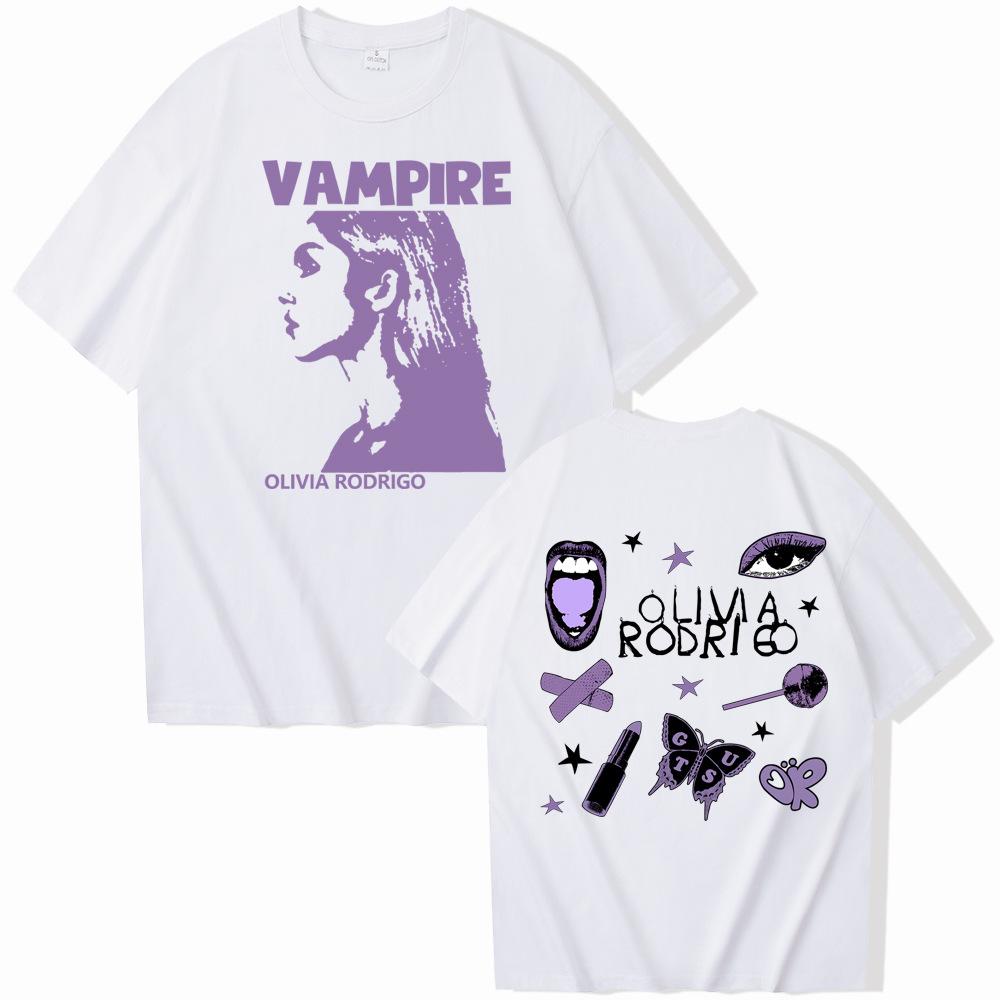 

Креативний принт Олівії Родріго Літня чоловіча футболка з круглим вирізом зі 100% бавовни для вулиці, повсякденна, зручна XXXXXL