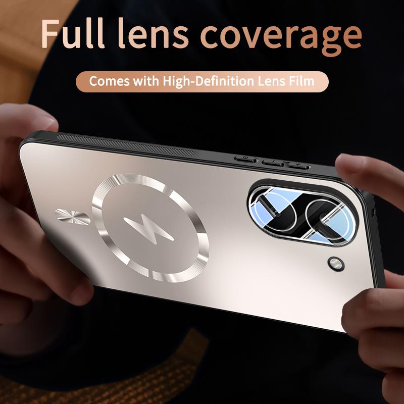 Luxury Hard AG Matte Magnetic Wireless Charging Case for POCO X8 Pro Max X8 Pro Redmi Turbo 5 5 Max Lens Protective Back Cover