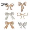 Scarf Brooch Clip Bowknot Design Pin for Women Faux Pearl