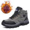 Outdoor High-Top Hiking Shoes Waterproof Trekking Shoes Same Style Cotton Material Mountain Climbing Shoes For Men