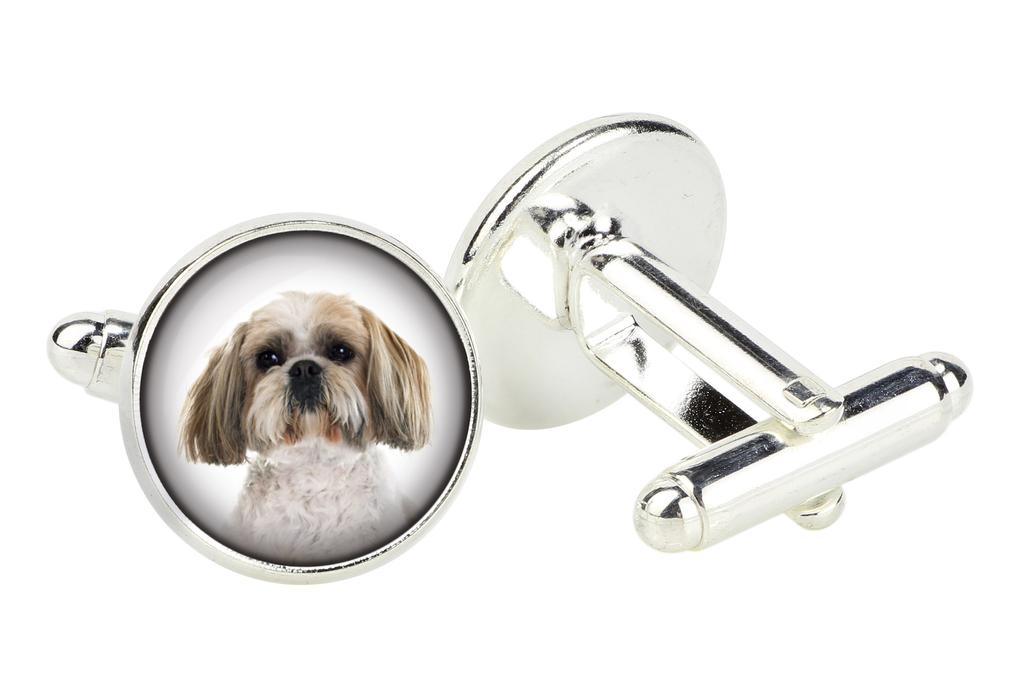 Shih Tzu, Chrysanthemum Dog - cufflinks, a shirt accessory, a shirt pendant from the Art-Dog brand