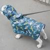 Pet Raincoat Small Dogs Waterproof Hooded Coat With Belly Protection French Bulldog Bichon Dachshund