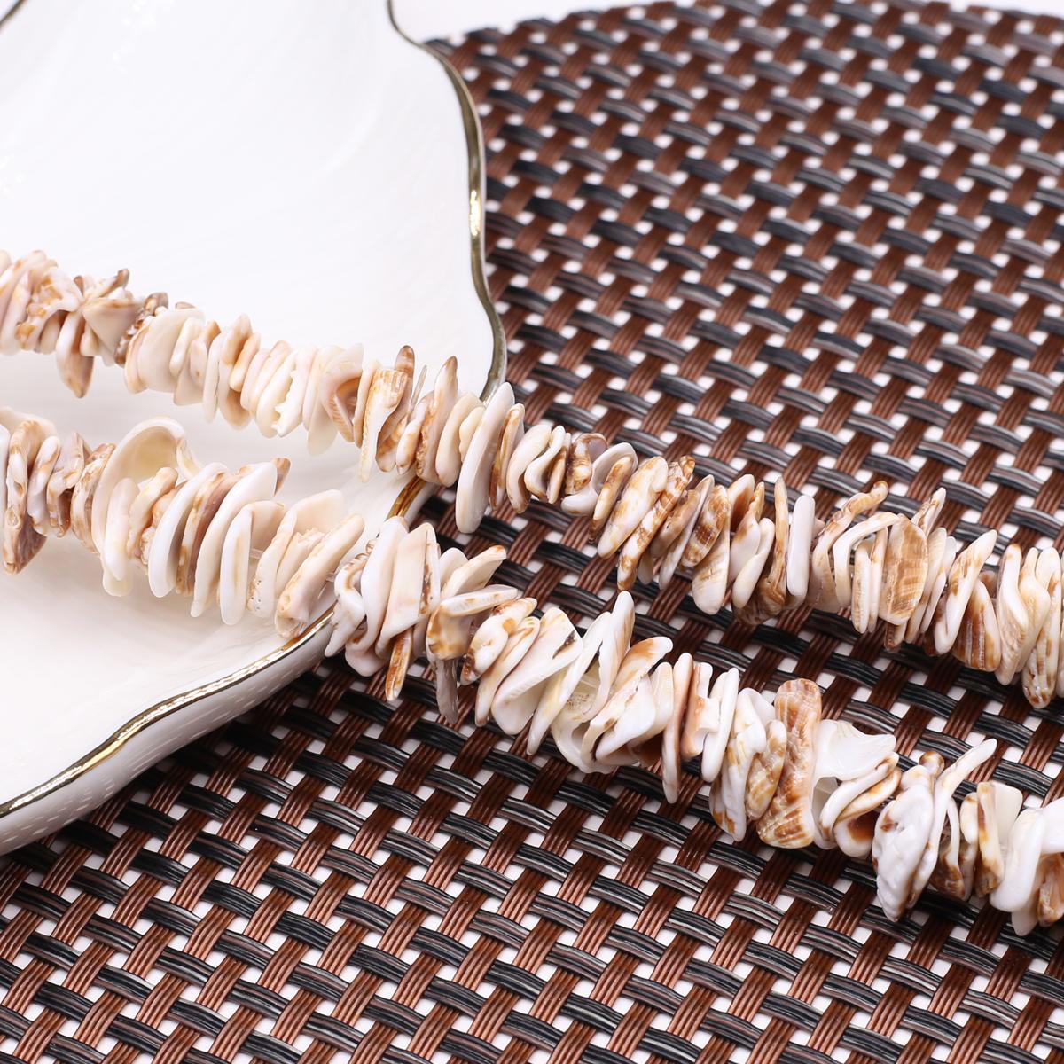 

Неправильные бусины из ракушек Натуральные пресноводные ракушки Разделительные бусины 8-9 мм Для изготовления ювелирных изделий DIY Ожерелье Браслет Серьги Аксессуар 8-9mm