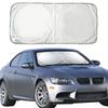 Windshield visor, sun canopy, sun shield, UV protection baffle front window, with foldable sun canopy