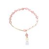 Strawberry crystal natural freshwater pearl bracelet Bangles Women Fashion Jewelry accessories Gift
