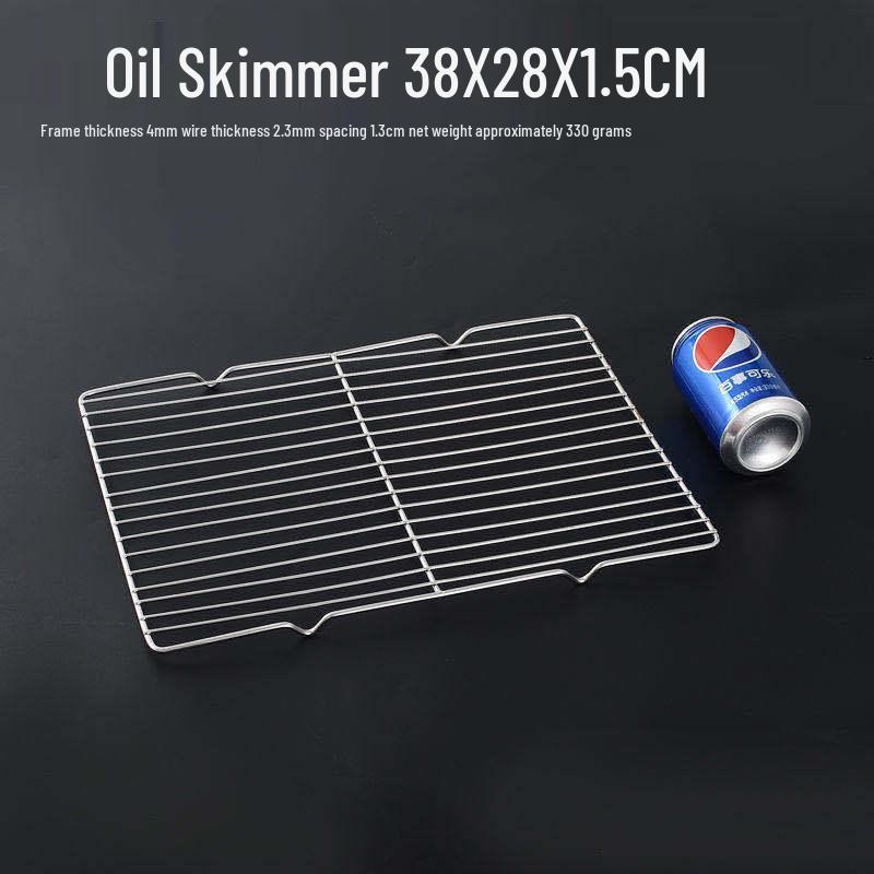 Stainless Steel Oil Filter Pan with Non-Magnetic Tray and Rectangular Draining Screen