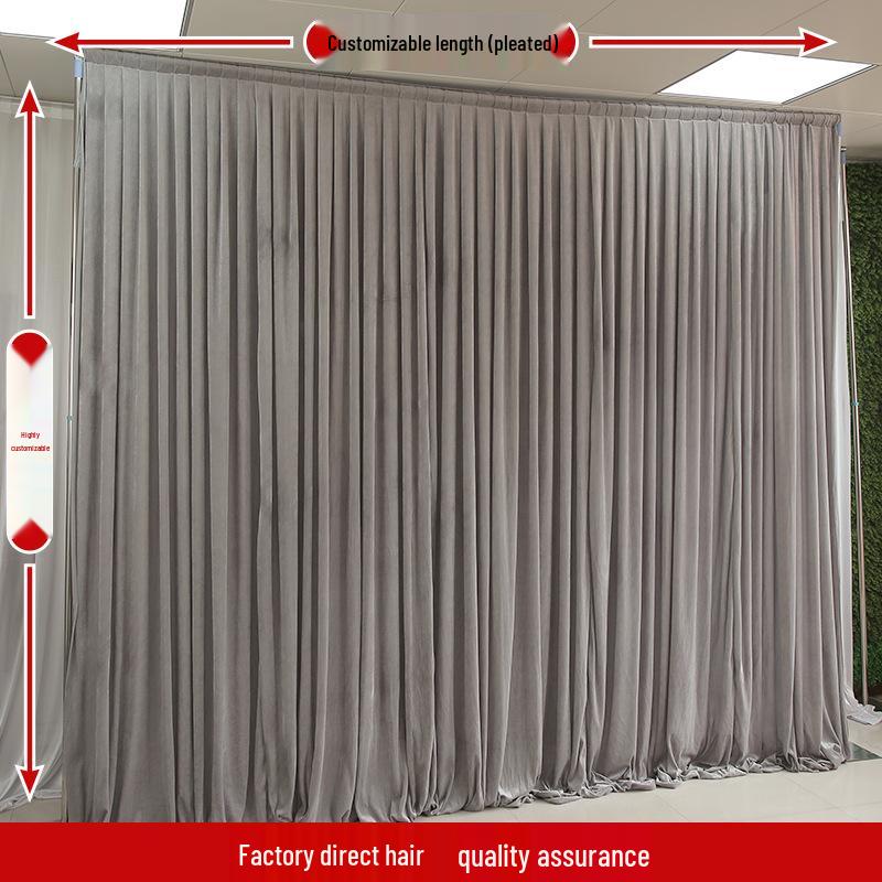 

Золотой бархат и винно-красный свадебный драпировочный декор для комнаты из марли 3m High x 3m Wide Double Fold