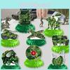 Military Honeycomb Style Tabletop Decor For Kids Party Venue Decorations Event