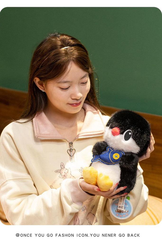 Penguin Plush Backpack Pillow – Cute Children's Sleeping Doll, Girls' Birthday Gift