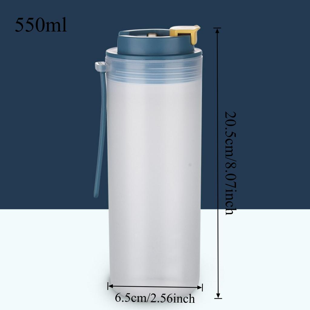 350/550ML Portable Tumbler With Lid & Rope Transparent Plastic Water Cup For Student Kids Heat-Resistant Leak-proof Water Bottle