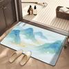 Badrum absorberande diatomacéjord toalett halkfri dörrmatta toalett toalett golvmatta toalett