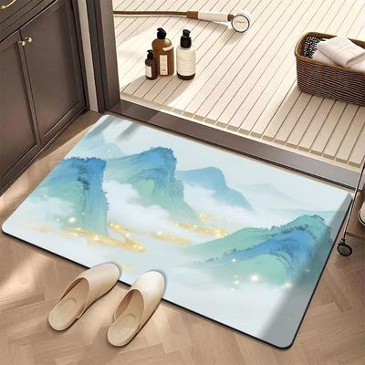 Badkamer absorberende diatomeeënaarde toilet antislip deurmat toilet toilet vloermat toilet