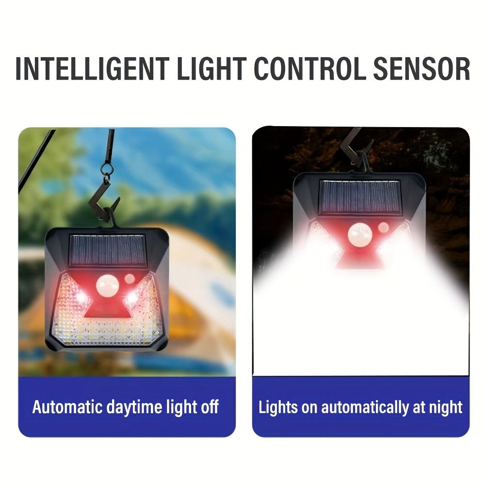 D5 Motion Sensor Solar Lamp Outdoor Wall Light Sconce 120° Wide Angle Illuminated Floodlight 3 Lighting Modes Fence Garden Light