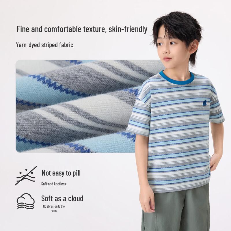 Boys' Embroidered Summer Casual T-Shirt