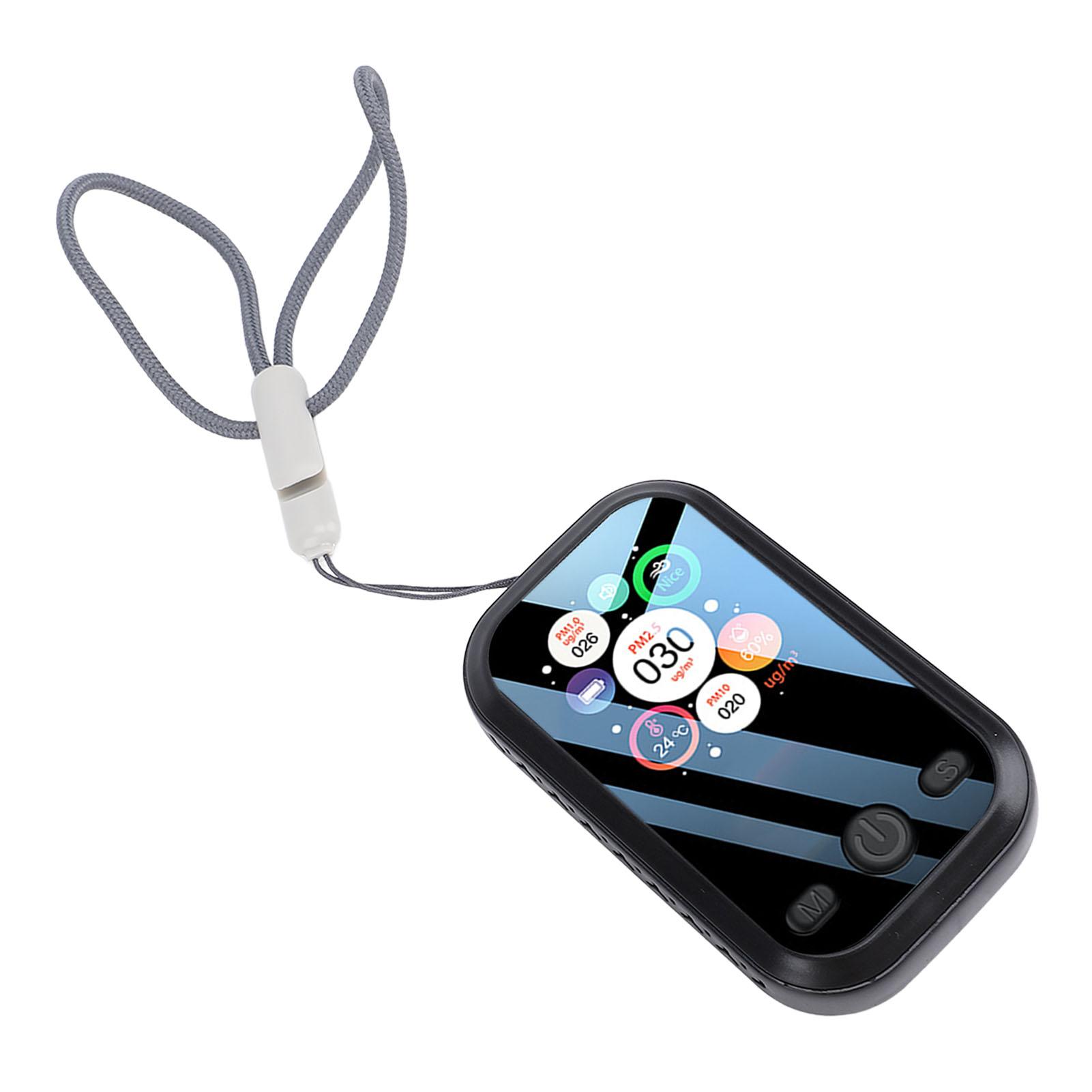 

Portable Digital Quality Meter Detector LCD Display Detects PM2.5 PM10 PM1.0 Humidity for Home Travel Indoor High Accuracy