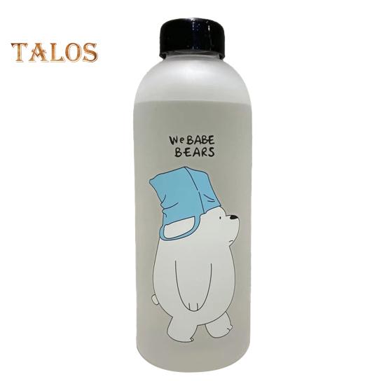 Drink Bottle Food Grade Large Capacity Plastic Practical Creative Cartoon Water Bottle for Outdoor