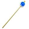 Sea Drop Kanzashi Haarnadel - Leuchtende Glühwürmchen Glasperle (Miyako Marine) 22mm, Leuchtendes Gold, Einzelnes Haarornament, Japanischer Stil, für Yukata und