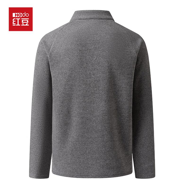 Hongdou Men's Thickened Mock Neck Knit Pullover