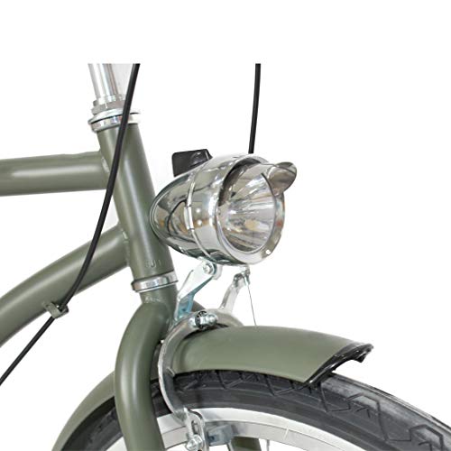 NOTRE Cannonball Light with On/Off Switch, Retro Design, Energy-Saving, High-Brightness LED, Two Mounting Brackets, Battery-Operated (Steel Silver)