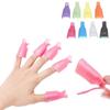 10Pcs/Set Nail Soak Cap UV Gel Clip Manicure Tool Finger Nail Remover Nail Polish Removal Supplies